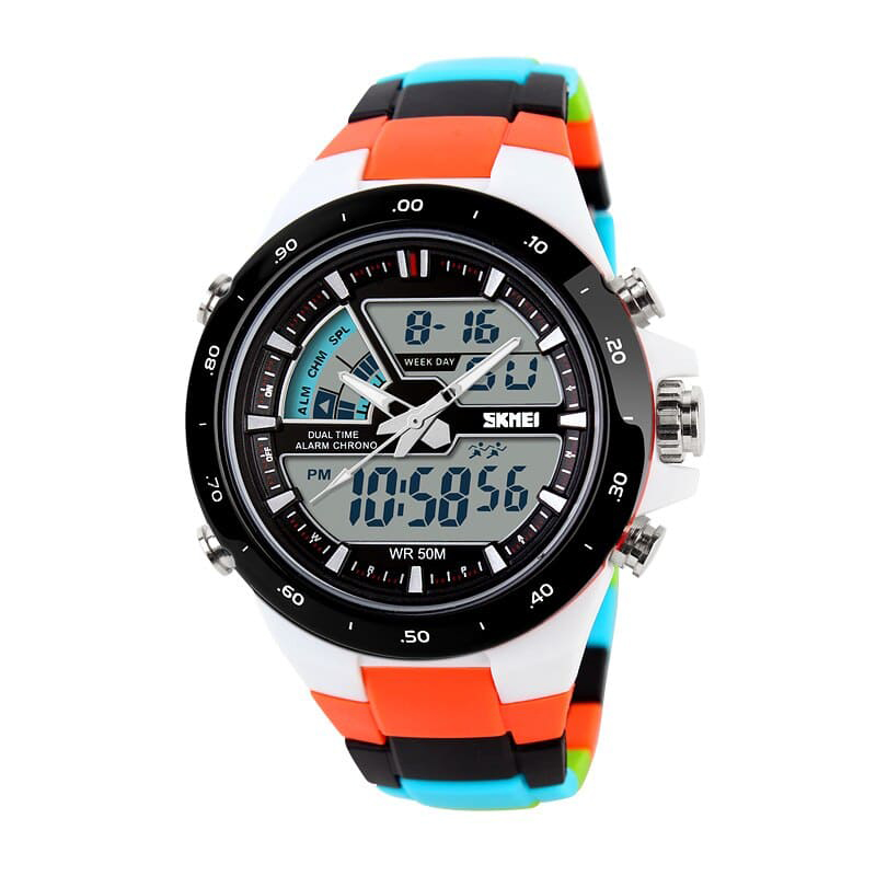 SKMEI 1016 Orange Colorful Strap