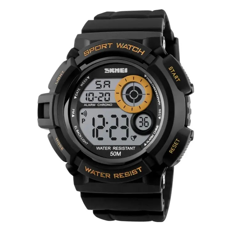 SKMEI 1222 black gold