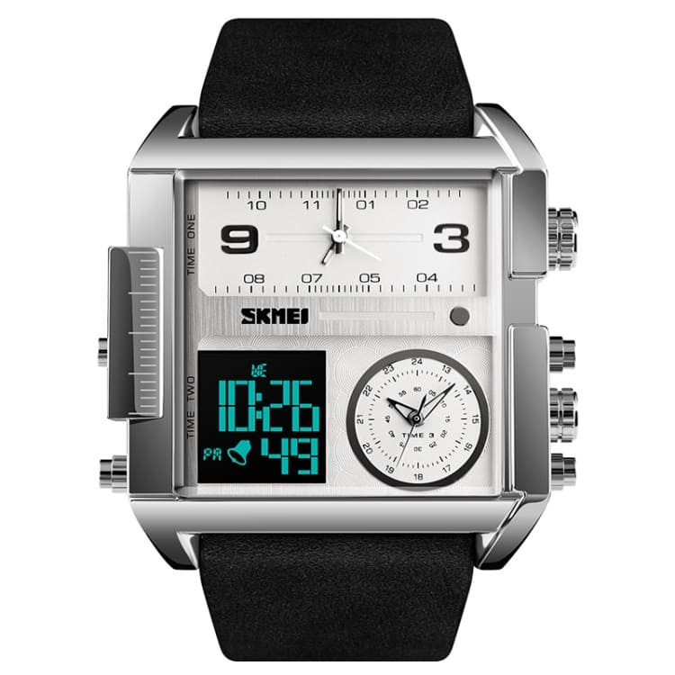 SKMEI 1391 Silver Black