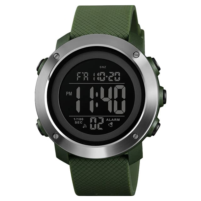 SKMEI 1426 Army Green Silver