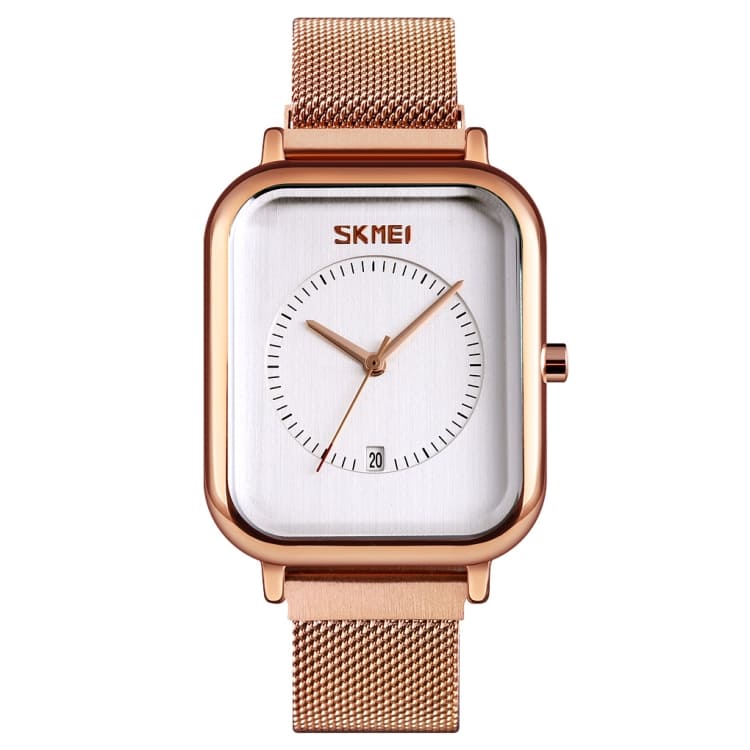 SKMEI 9207 Rose Gold White