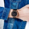 SKMEI 1652 leather strap watch