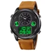 SKMEI 1653 Leather strap watch