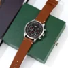 SKMEI 9318 Leather Strap Watch