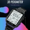 SKMEI 1888 Pedometer Calorie Counter Black Watch