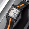 SKMEI 2207 black orange strap watch