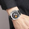 SKMEI 9322 silver black wristwatch