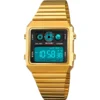 SKMEI 2450 golden business watch with back light