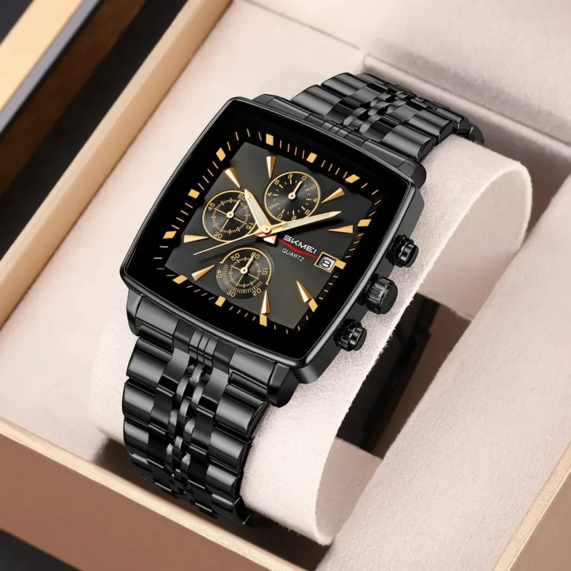 SKMEI 2434 Square Chronograph Watch 3ATM 40 mm - GetSKMEI