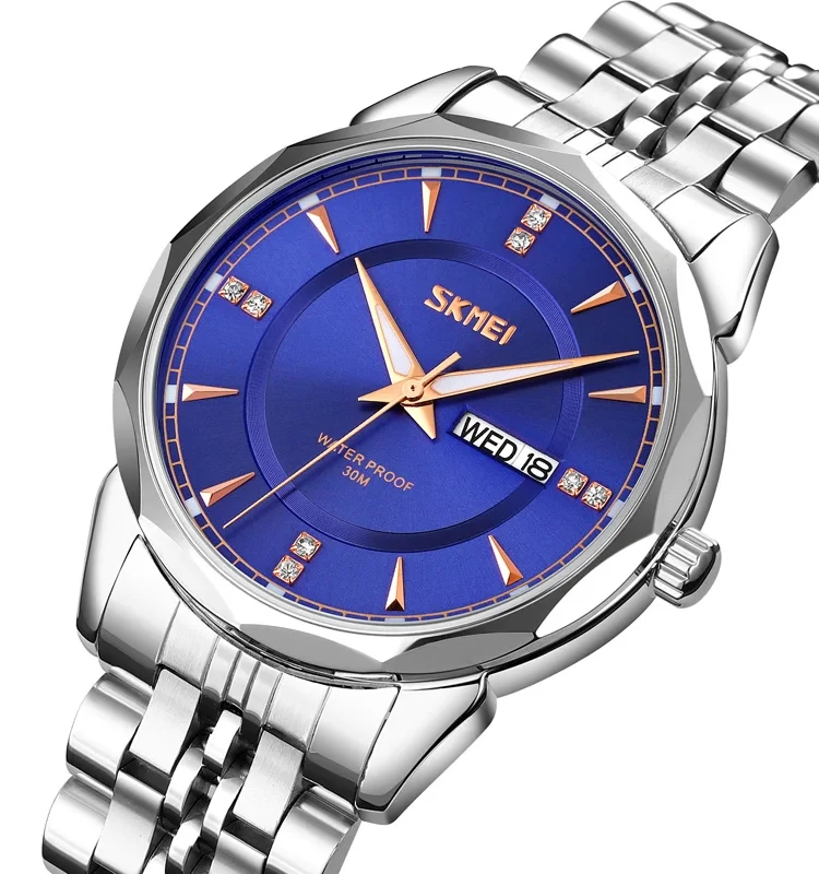 Skmei 9268 Quartz Blue Dial Wristwatch